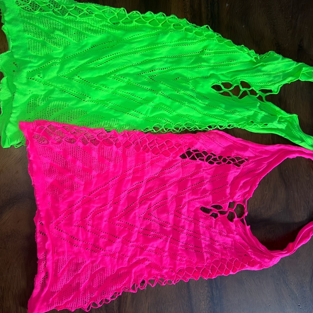 Glow party wear neon green neon pink